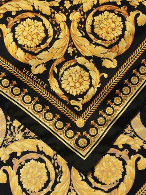 versace baroque scarf|versace silk scarf women.